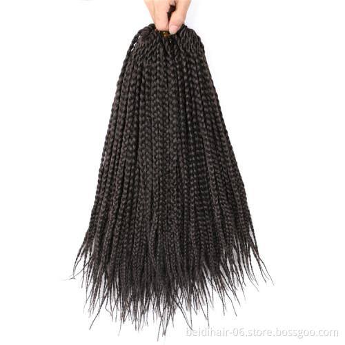 14inch box braids 22 strands/pack crochet synthetic hair extension wholesale